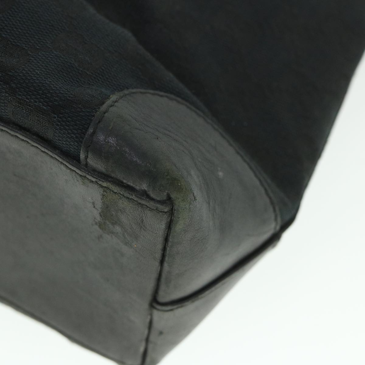 GUCCI GG Canvas Hand Bag Black 002119 56319