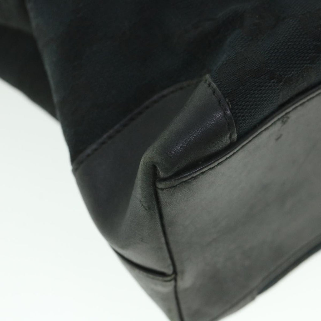 GUCCI GG Canvas Hand Bag Black 002119 56319