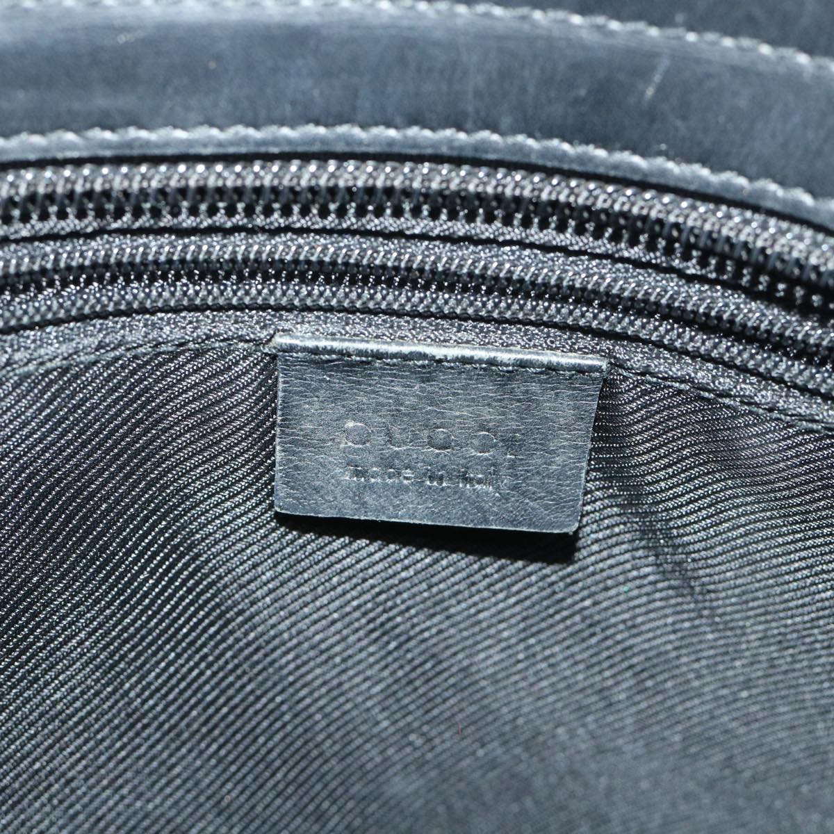 GUCCI GG Canvas Hand Bag Black 002119 56319