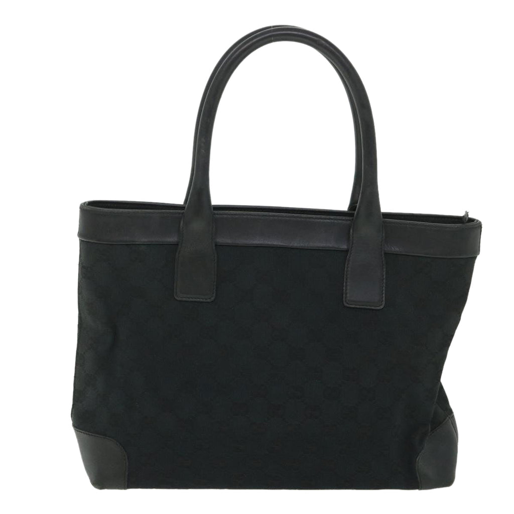 GUCCI GG Canvas Hand Bag Black 002119 56319