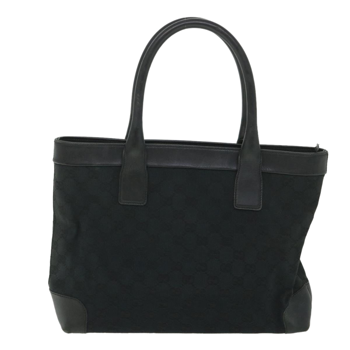 GUCCI GG Canvas Hand Bag Black 002119 56319