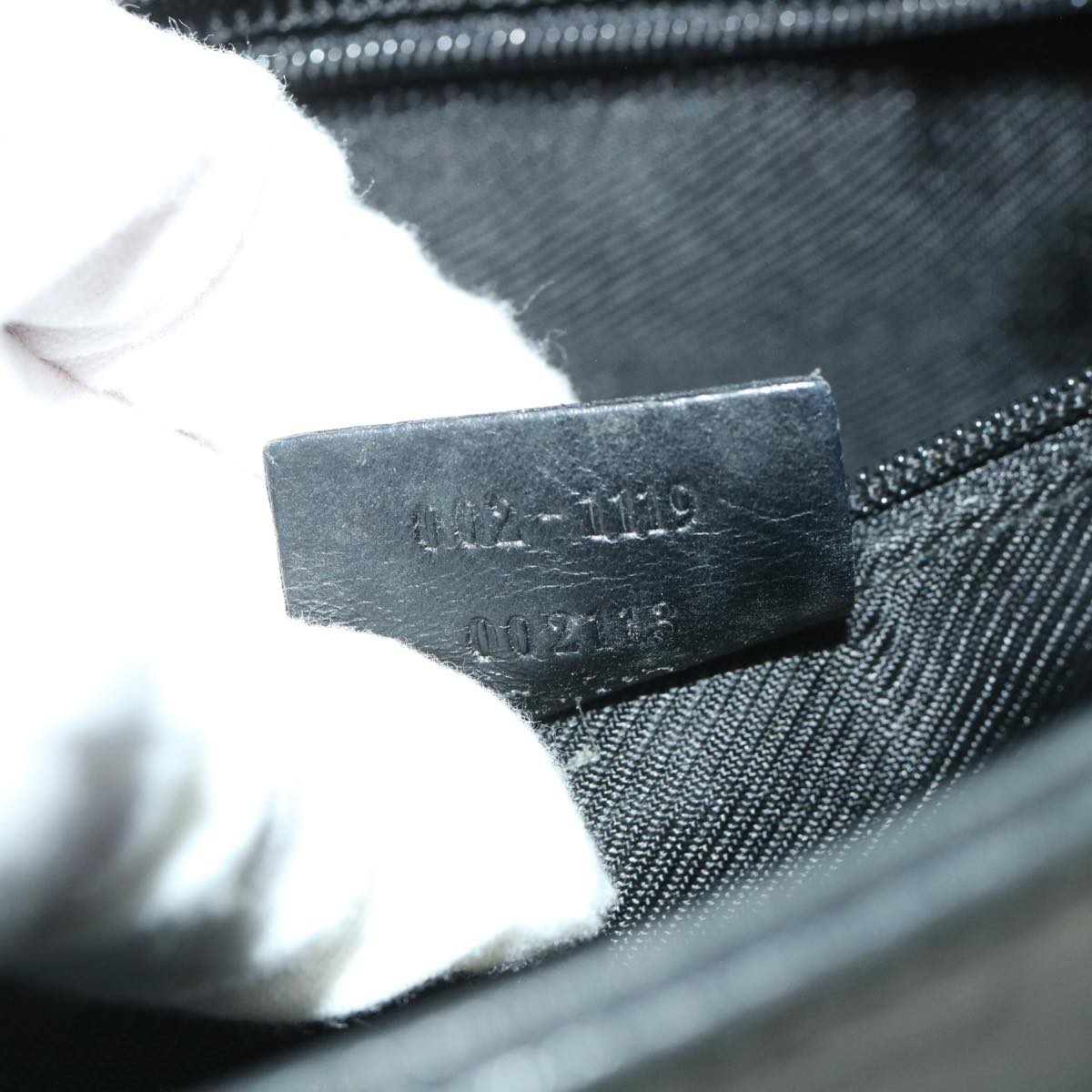 GUCCI GG Canvas Hand Bag Black 002119 56319
