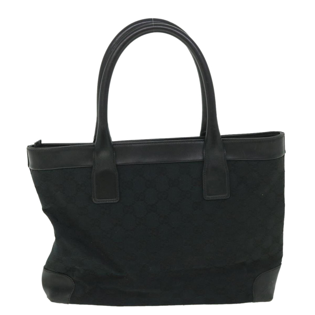 GUCCI GG Canvas Hand Bag Black 002119 56319