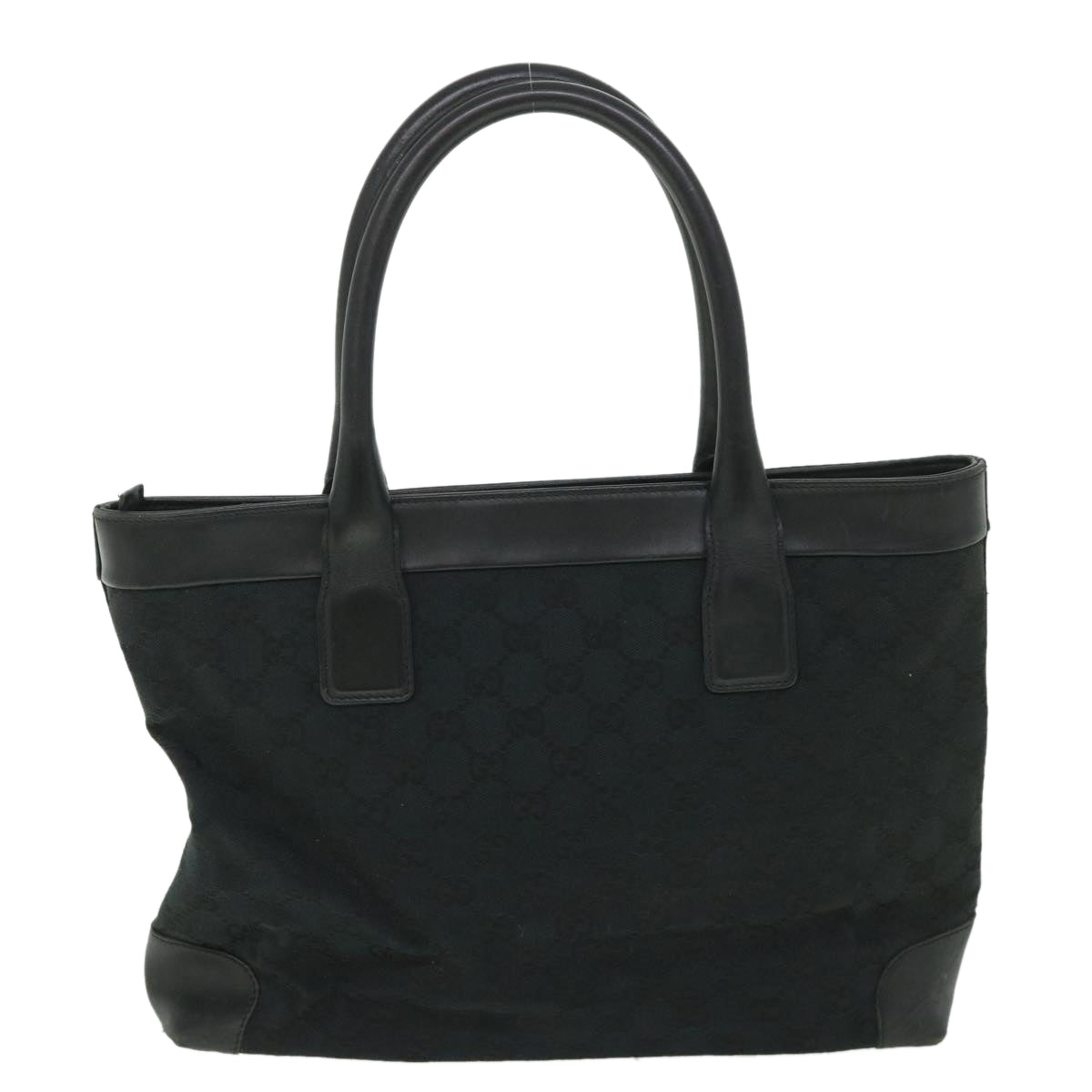 GUCCI GG Canvas Hand Bag Black 002119 56319