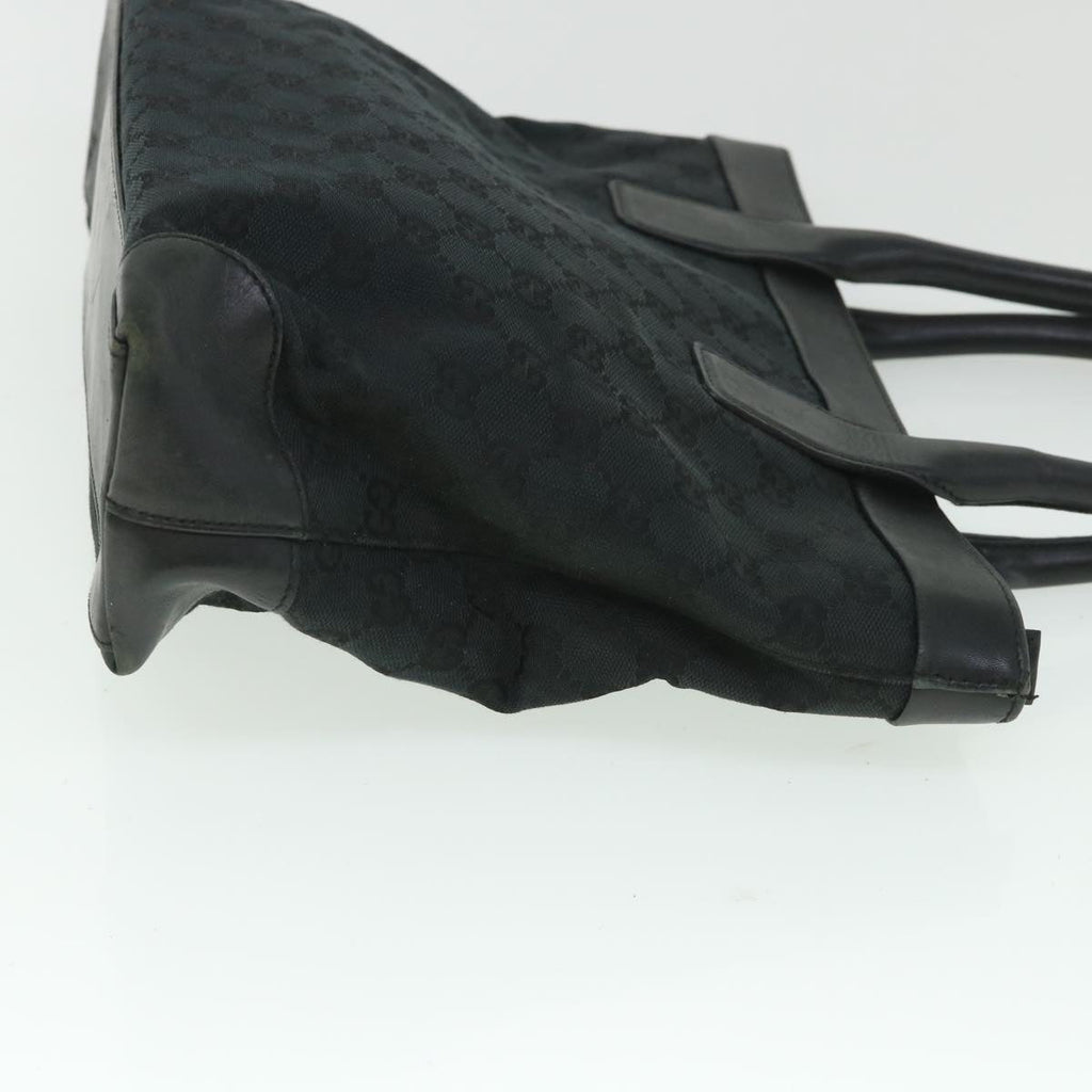 GUCCI GG Canvas Hand Bag Black 002119 56319