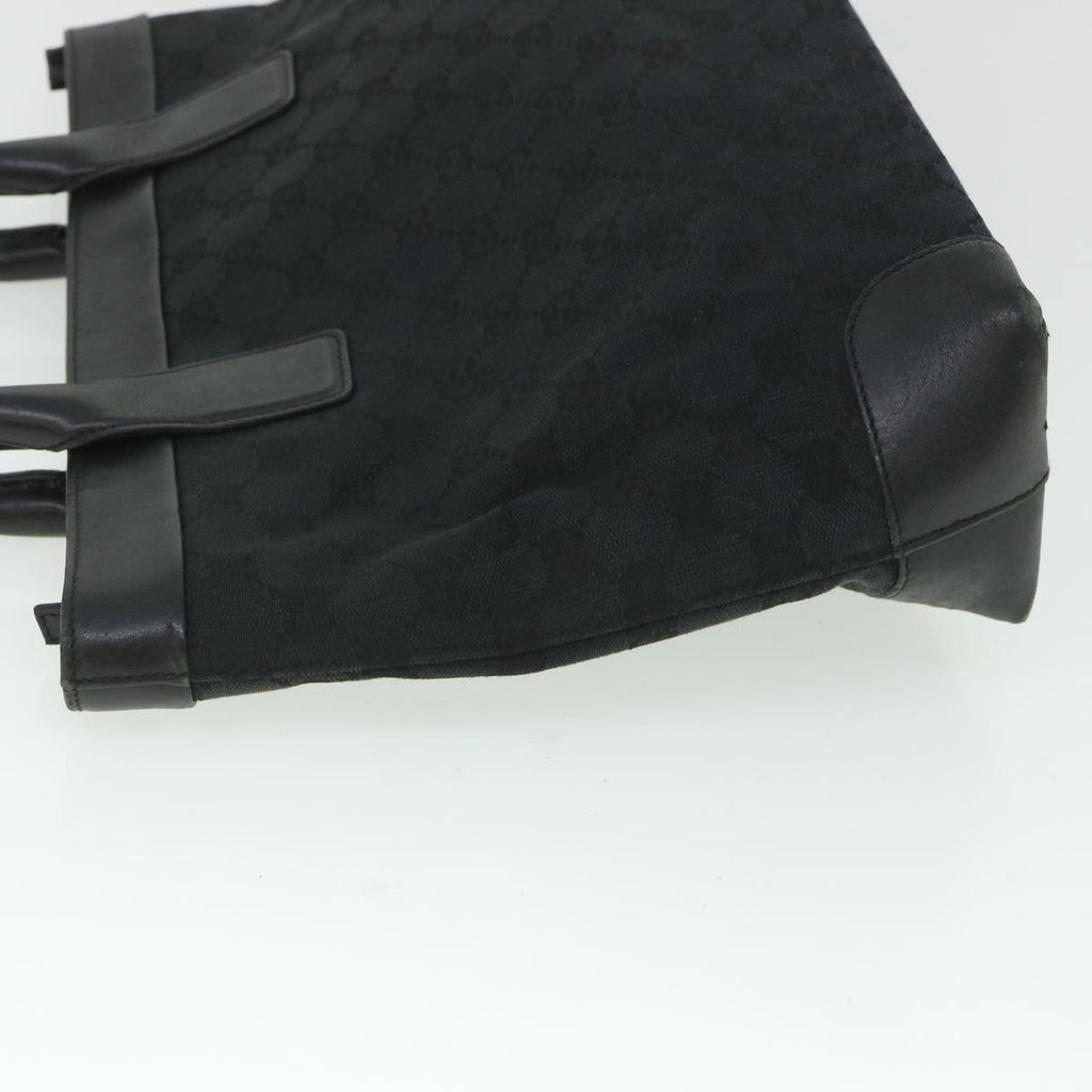 GUCCI GG Canvas Hand Bag Black 002119 56319