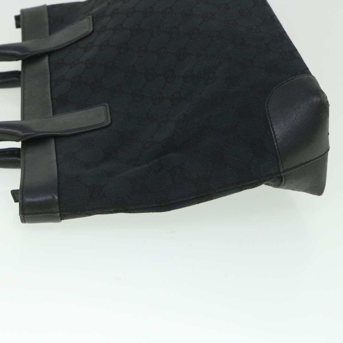 GUCCI GG Canvas Hand Bag Black 002119 56319