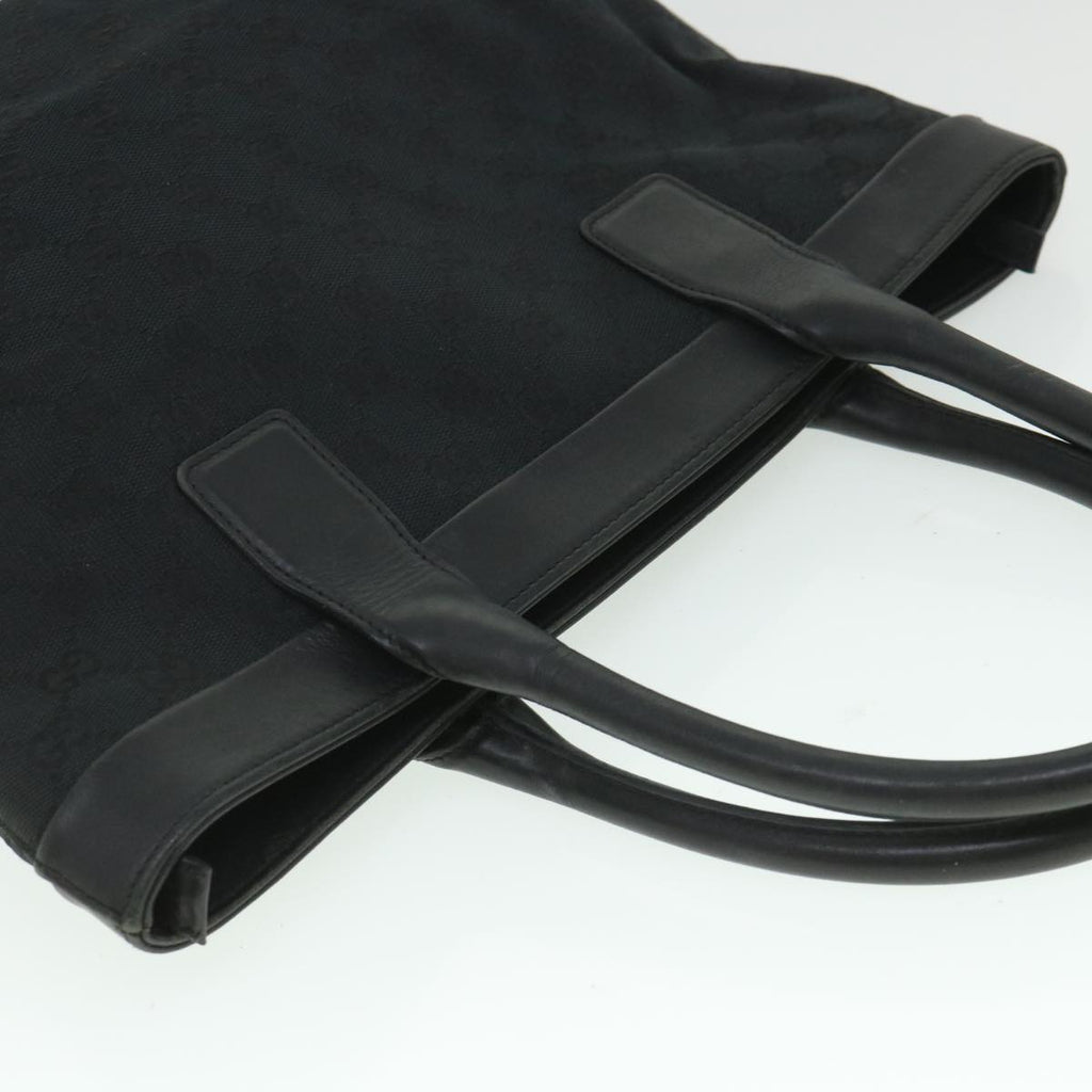 GUCCI GG Canvas Hand Bag Black 002119 56319