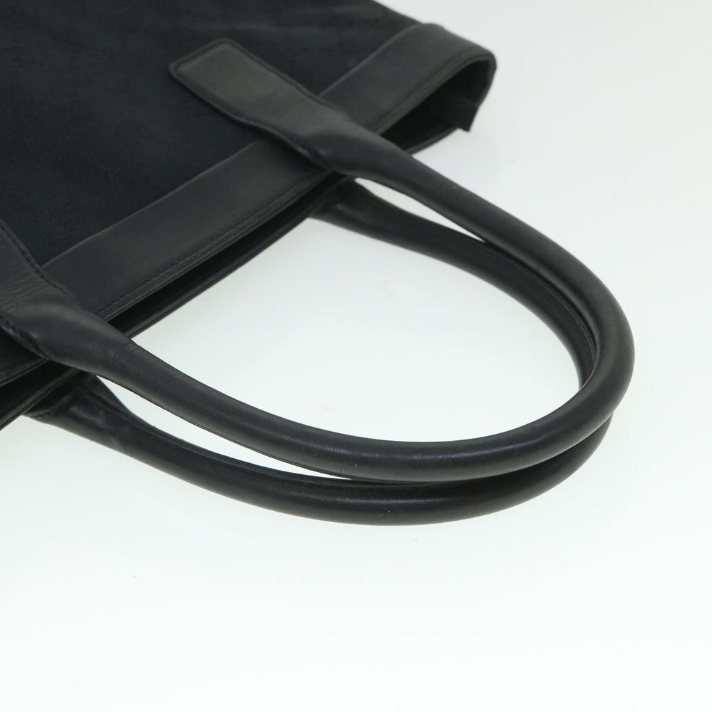 GUCCI GG Canvas Hand Bag Black 002119 56319
