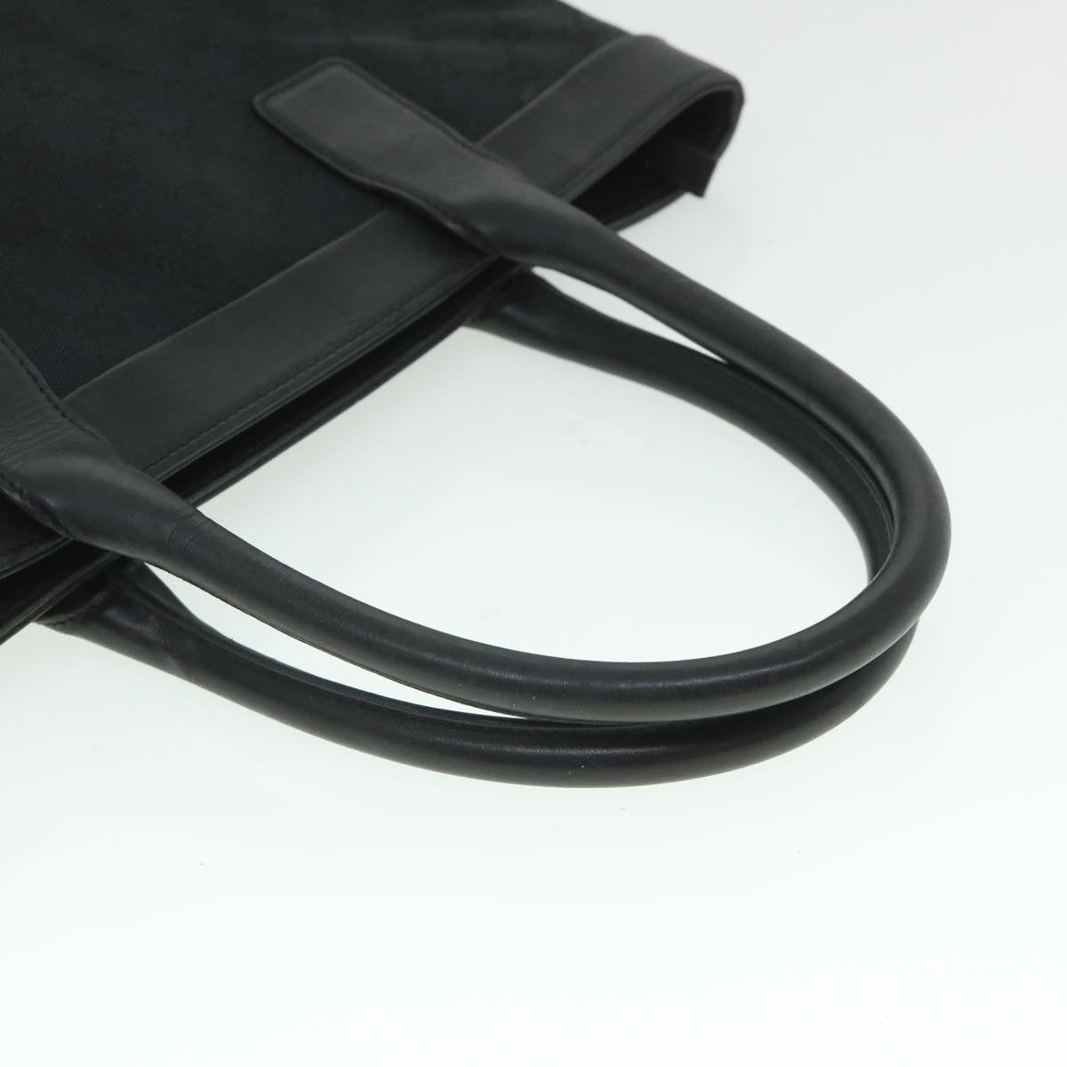 GUCCI GG Canvas Hand Bag Black 002119 56319