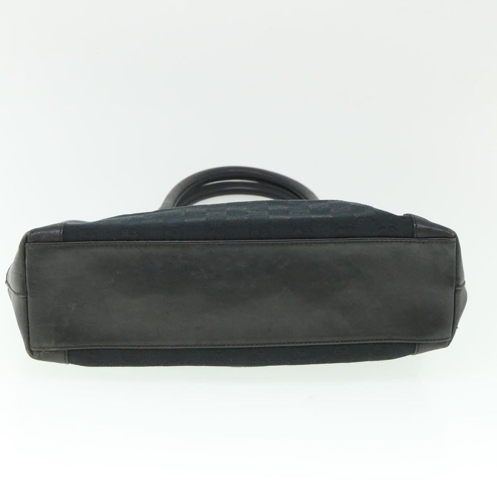 GUCCI GG Canvas Hand Bag Black 002119 56319