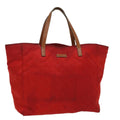 GUCCI GG Canvas Tote Bag Red 282439 56320