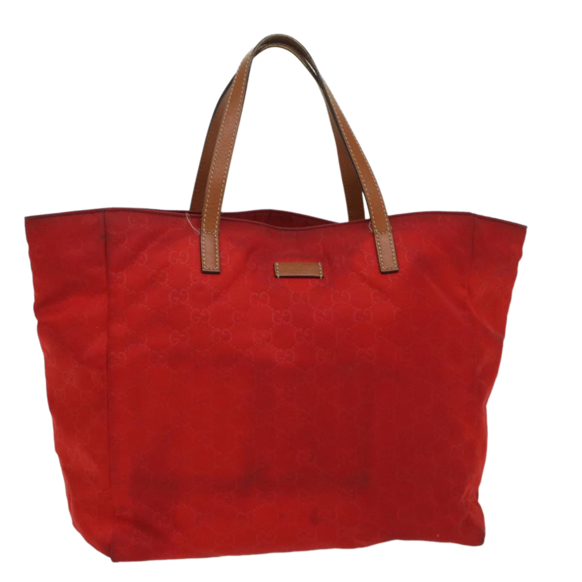 GUCCI GG Canvas Tote Bag Red 282439 56320