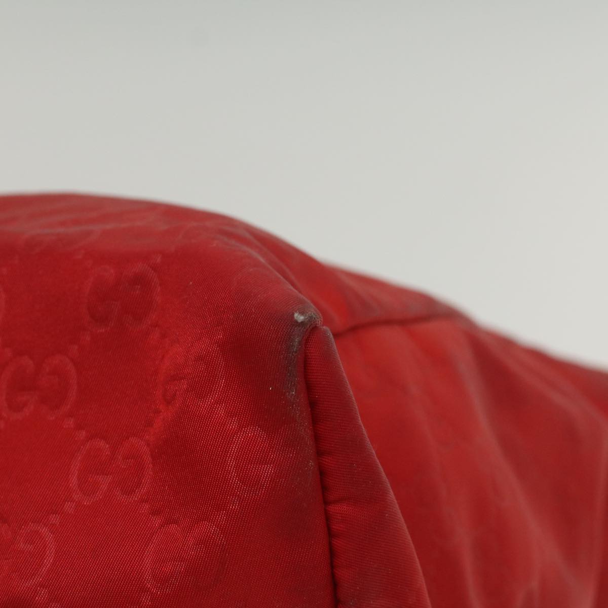 GUCCI GG Canvas Tote Bag Red 282439 56320