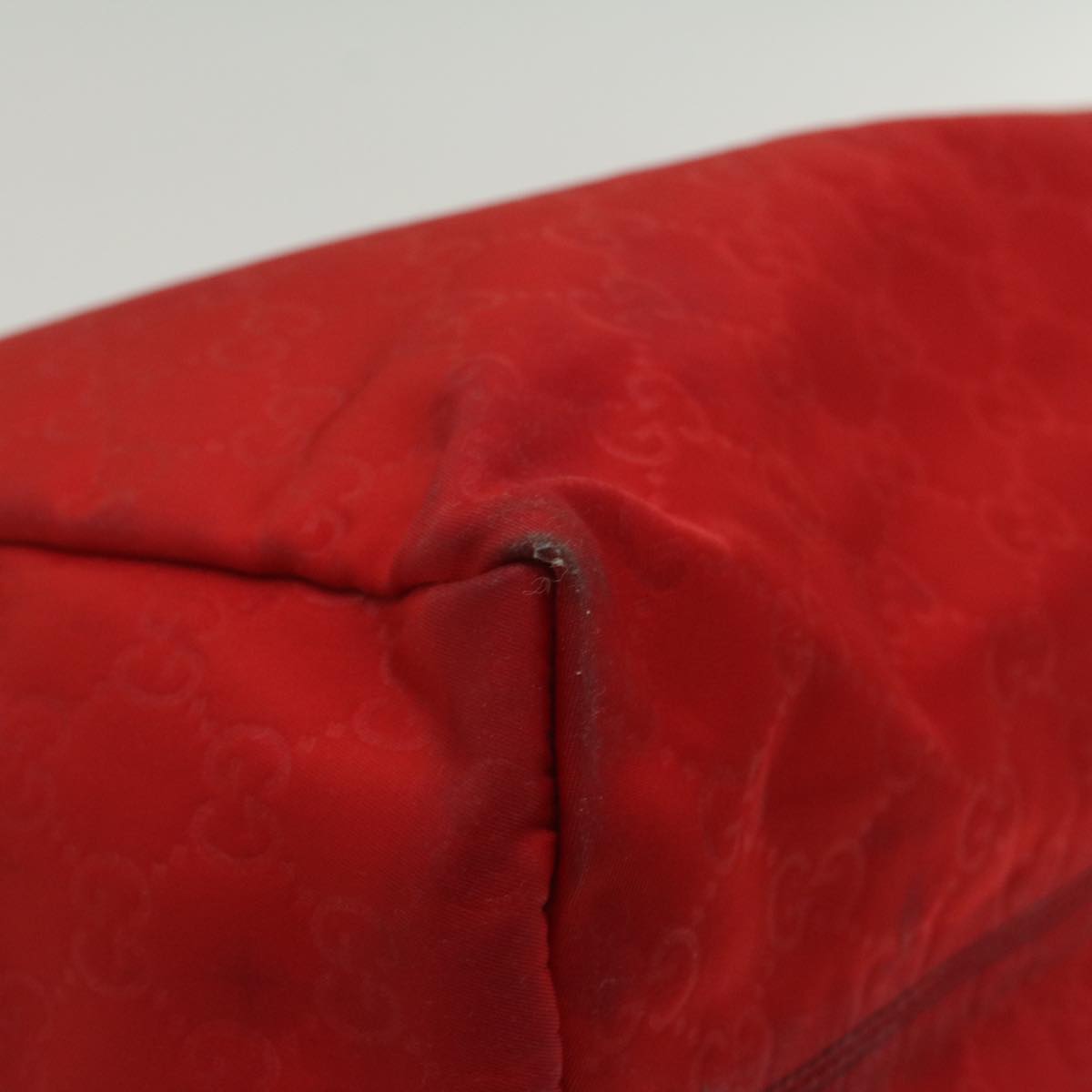 GUCCI GG Canvas Tote Bag Red 282439 56320