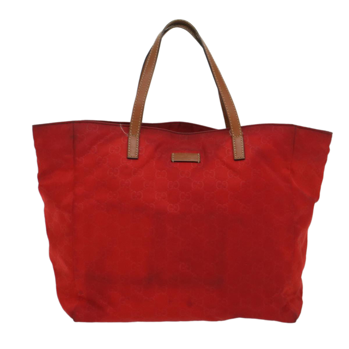GUCCI GG Canvas Tote Bag Red 282439 56320