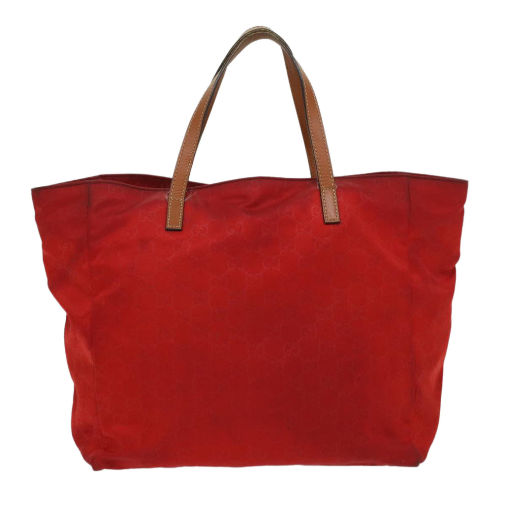 GUCCI GG Canvas Tote Bag Red 282439 56320
