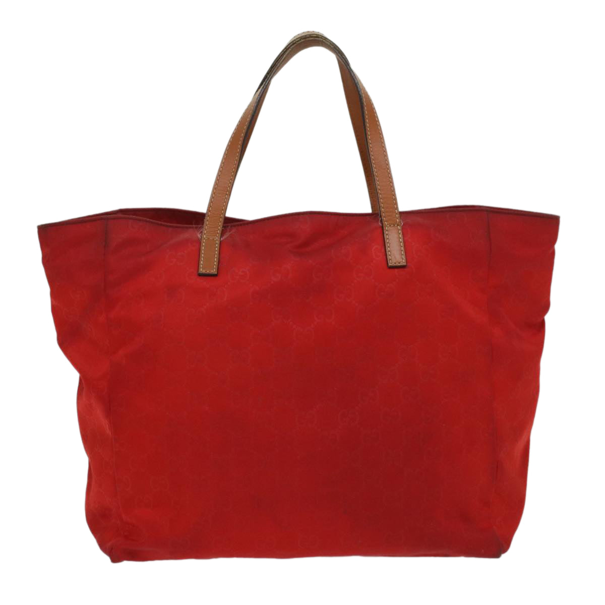GUCCI GG Canvas Tote Bag Red 282439 56320