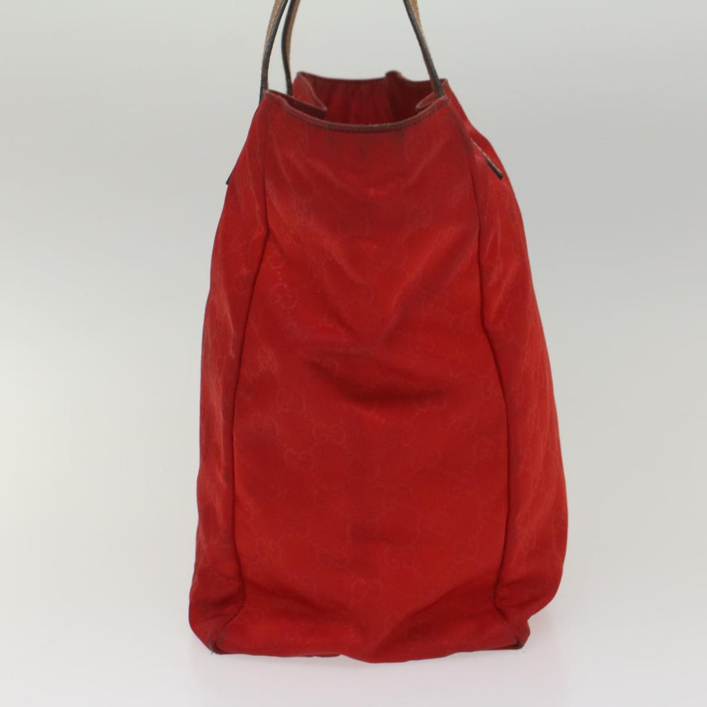 GUCCI GG Canvas Tote Bag Red 282439 56320