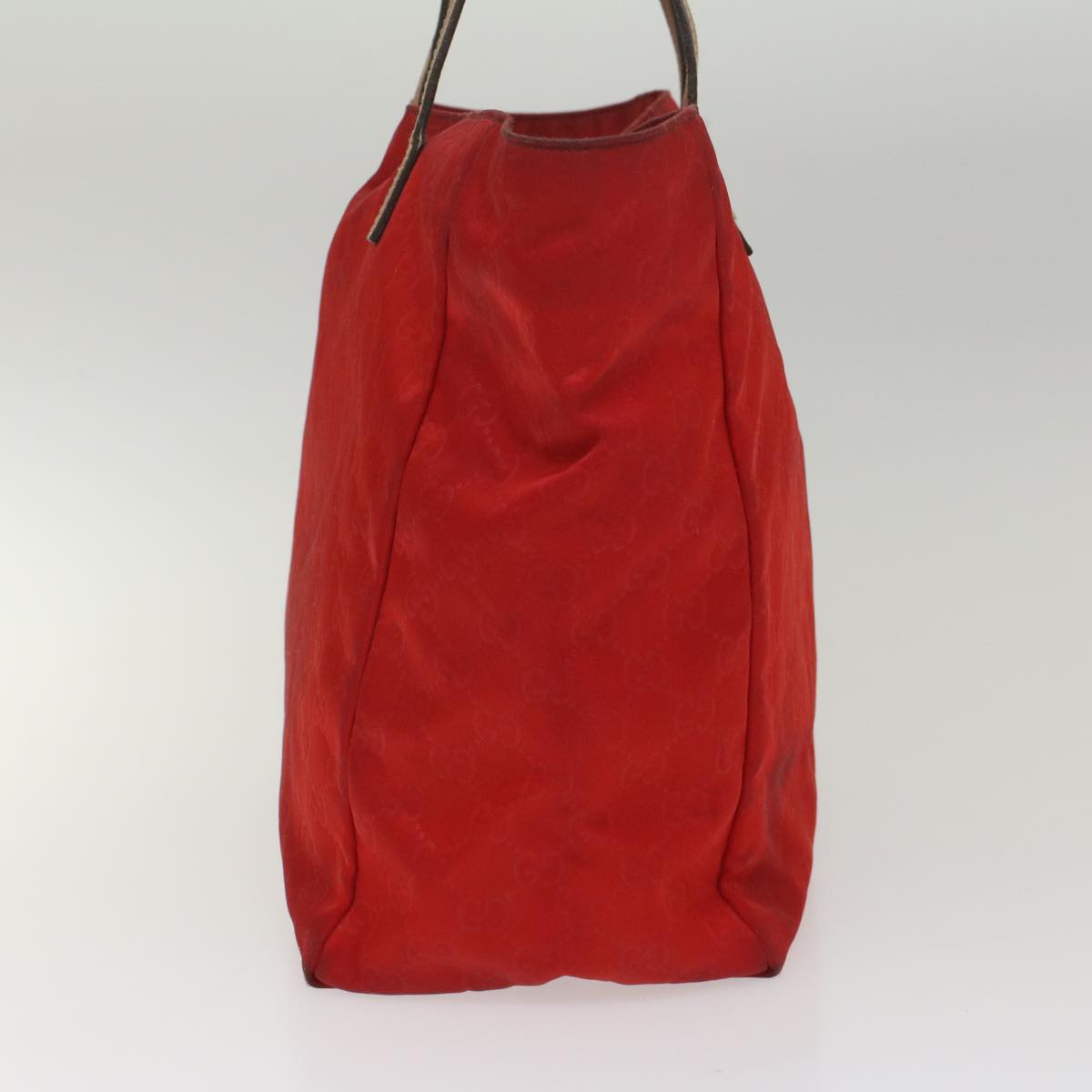 GUCCI GG Canvas Tote Bag Red 282439 56320
