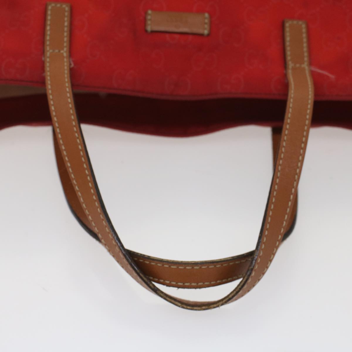 GUCCI GG Canvas Tote Bag Red 282439 56320