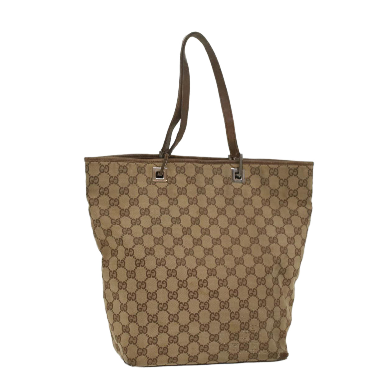 GUCCI GG Canvas Tote Bag Beige 31243 56330