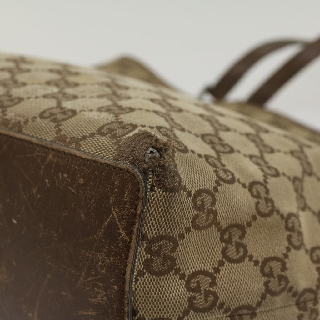 GUCCI GG Canvas Tote Bag Beige 31243 56330