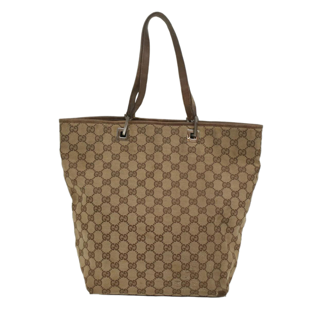 GUCCI GG Canvas Tote Bag Beige 31243 56330