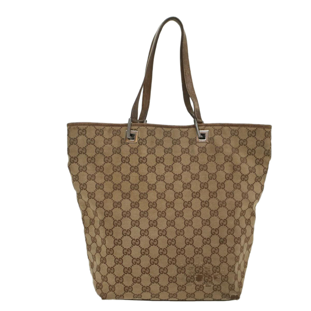 GUCCI GG Canvas Tote Bag Beige 31243 56330