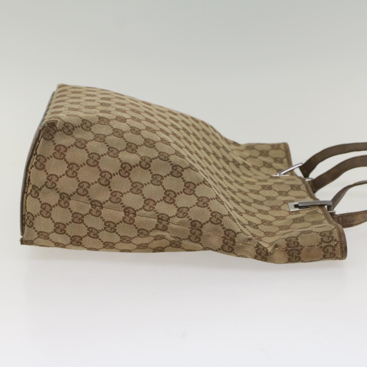 GUCCI GG Canvas Tote Bag Beige 31243 56330