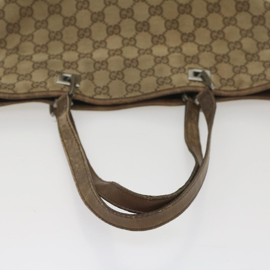 GUCCI GG Canvas Tote Bag Beige 31243 56330
