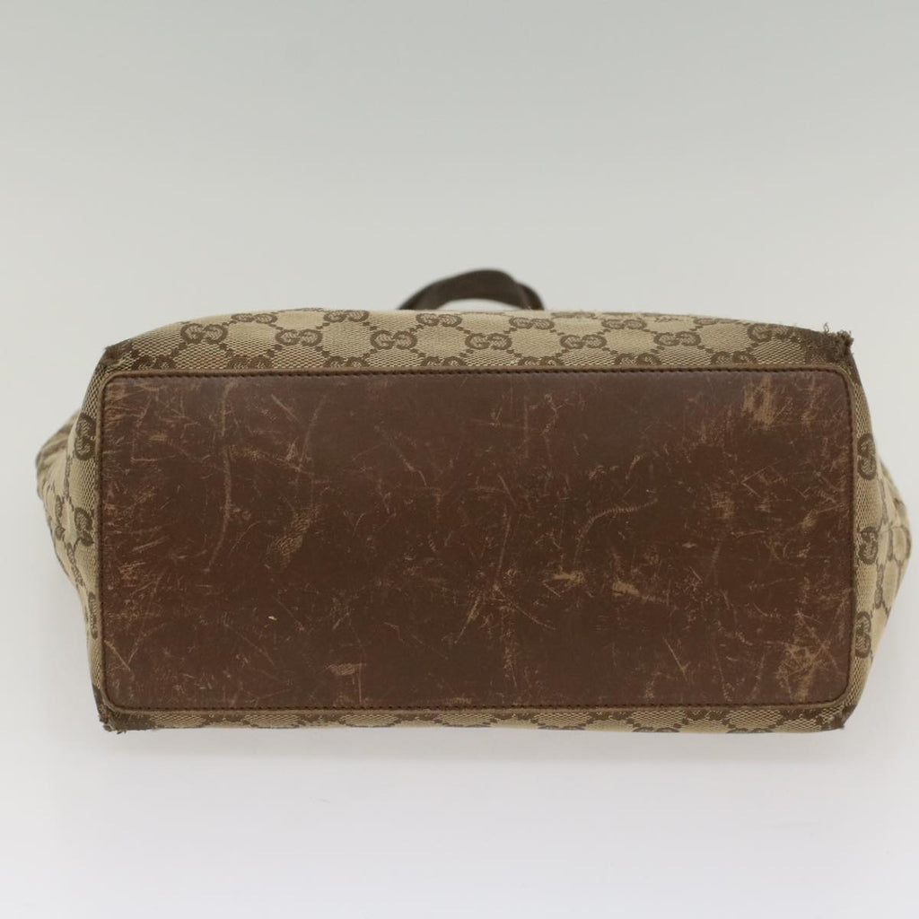 GUCCI GG Canvas Tote Bag Beige 31243 56330