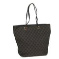 GUCCI GG Canvas Tote Bag Black 31243 56348