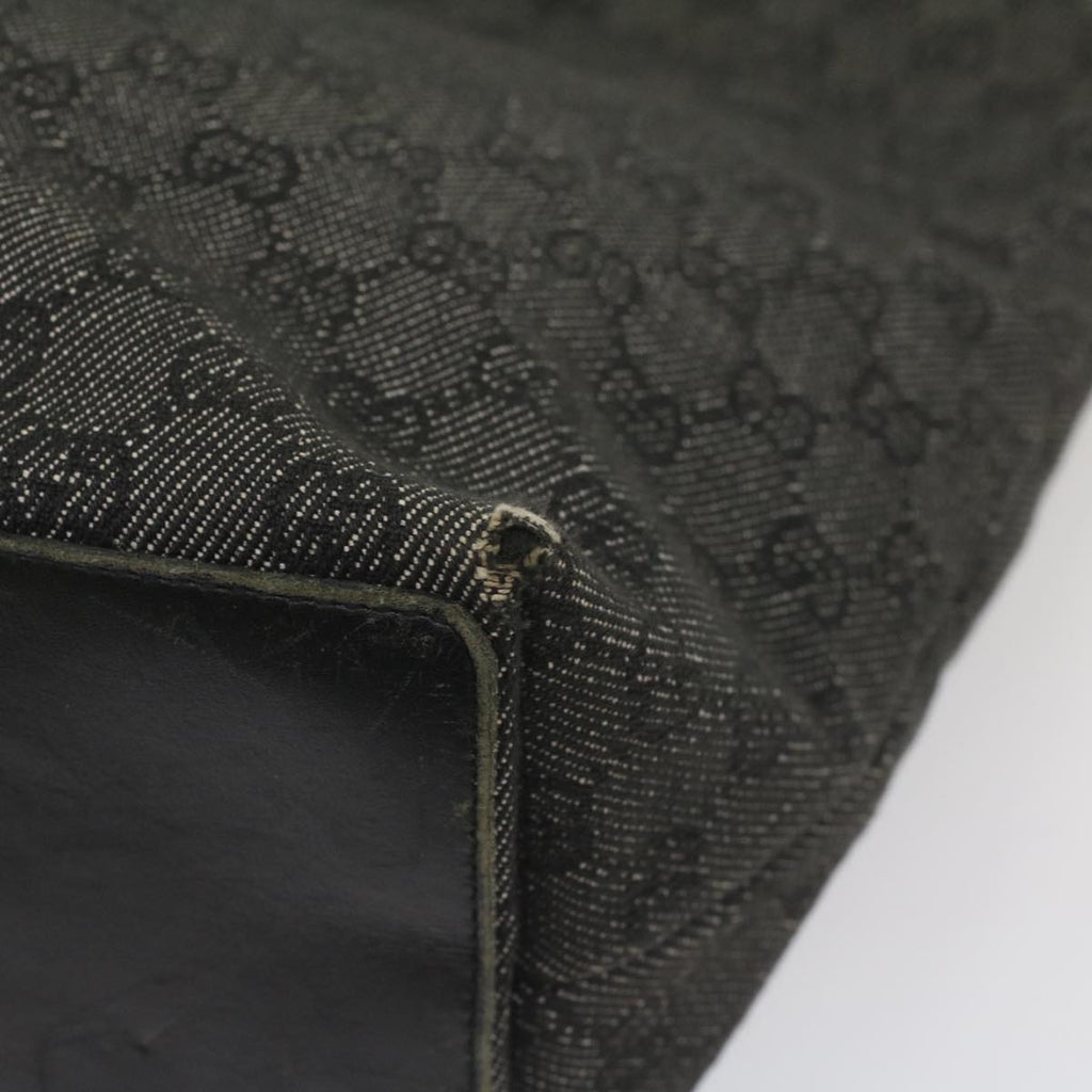 GUCCI GG Canvas Tote Bag Black 31243 56348