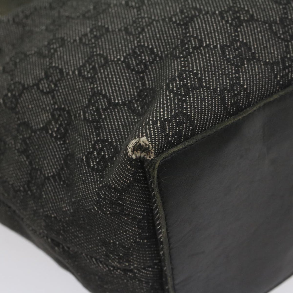 GUCCI GG Canvas Tote Bag Black 31243 56348