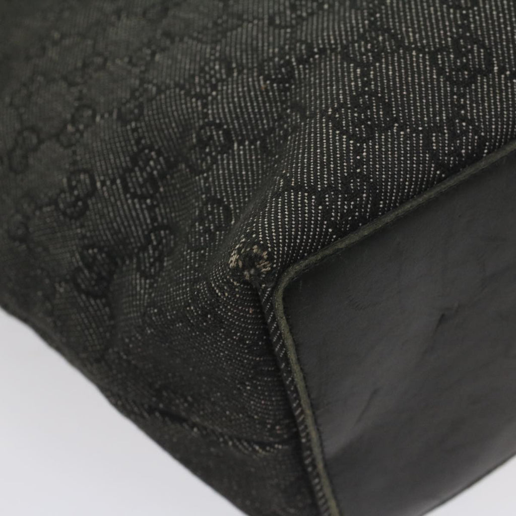 GUCCI GG Canvas Tote Bag Black 31243 56348