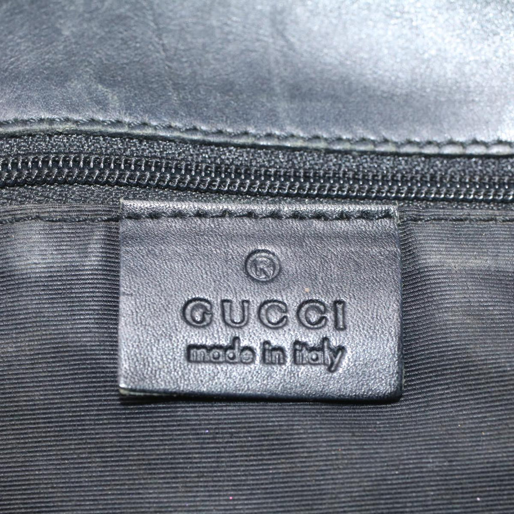 GUCCI GG Canvas Tote Bag Black 31243 56348