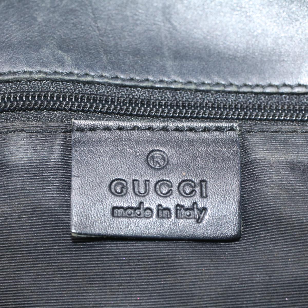 GUCCI GG Canvas Tote Bag Black 31243 56348