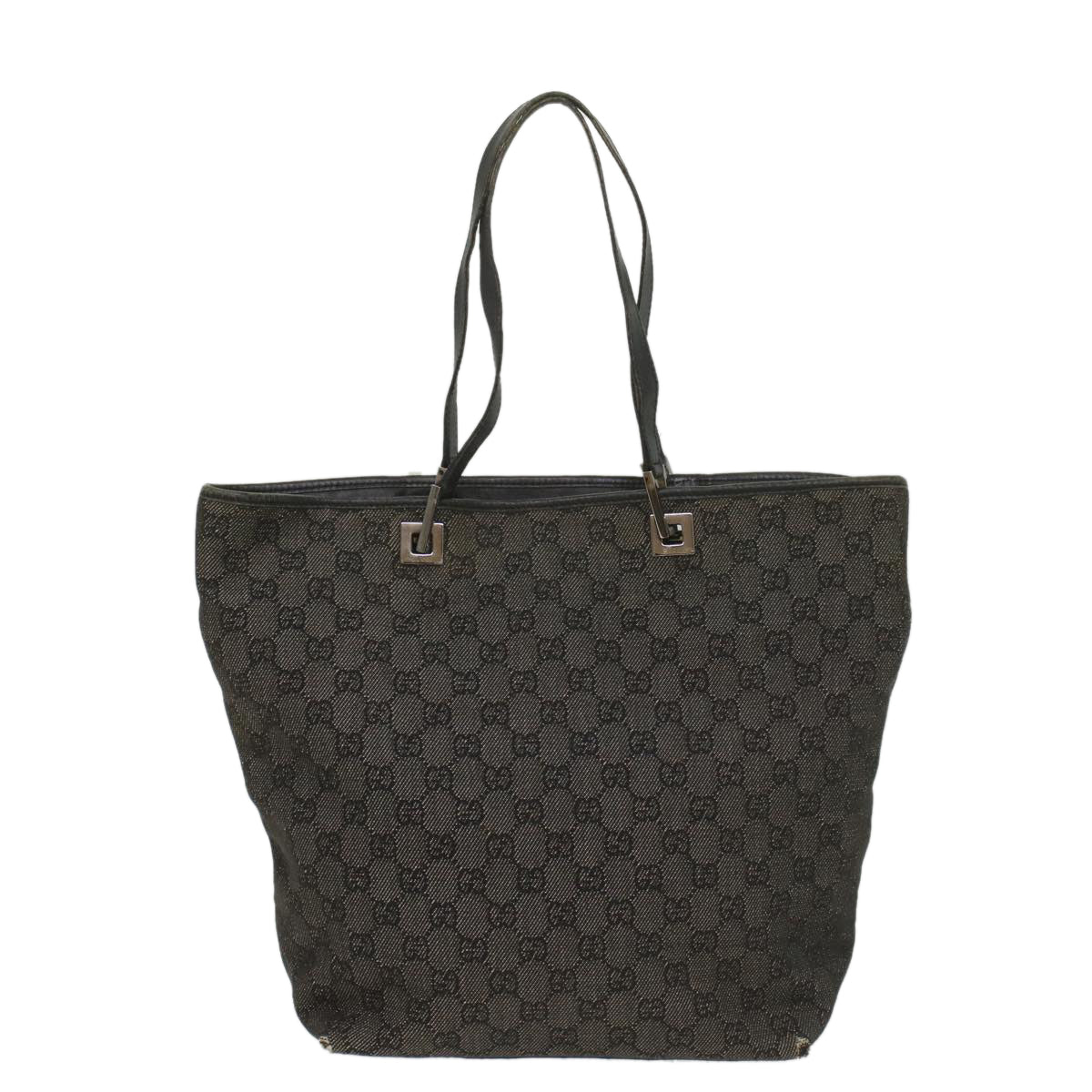 GUCCI GG Canvas Tote Bag Black 31243 56348