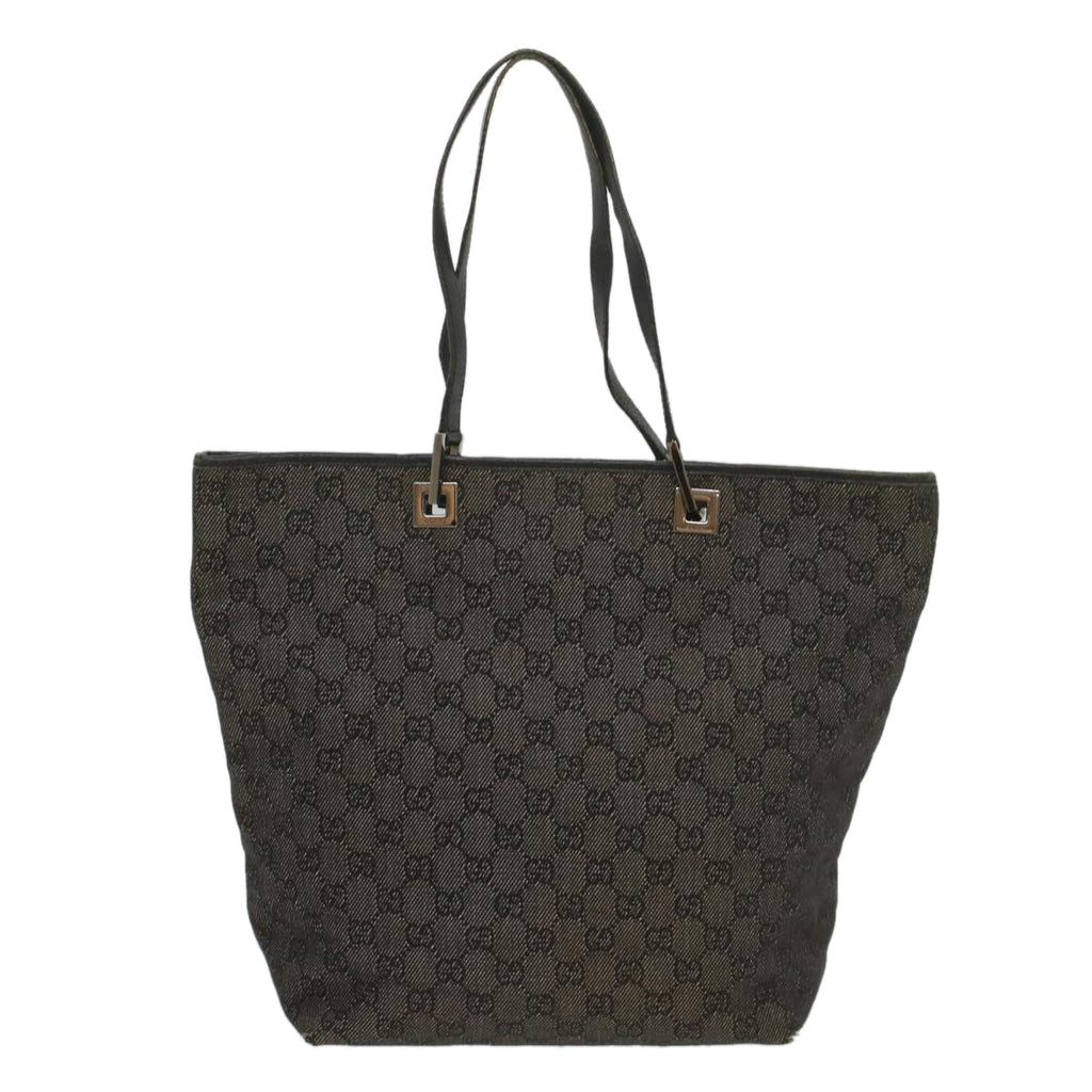 GUCCI GG Canvas Tote Bag Black 31243 56348