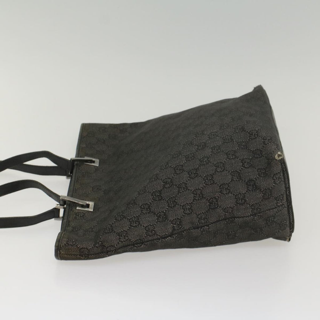 GUCCI GG Canvas Tote Bag Black 31243 56348