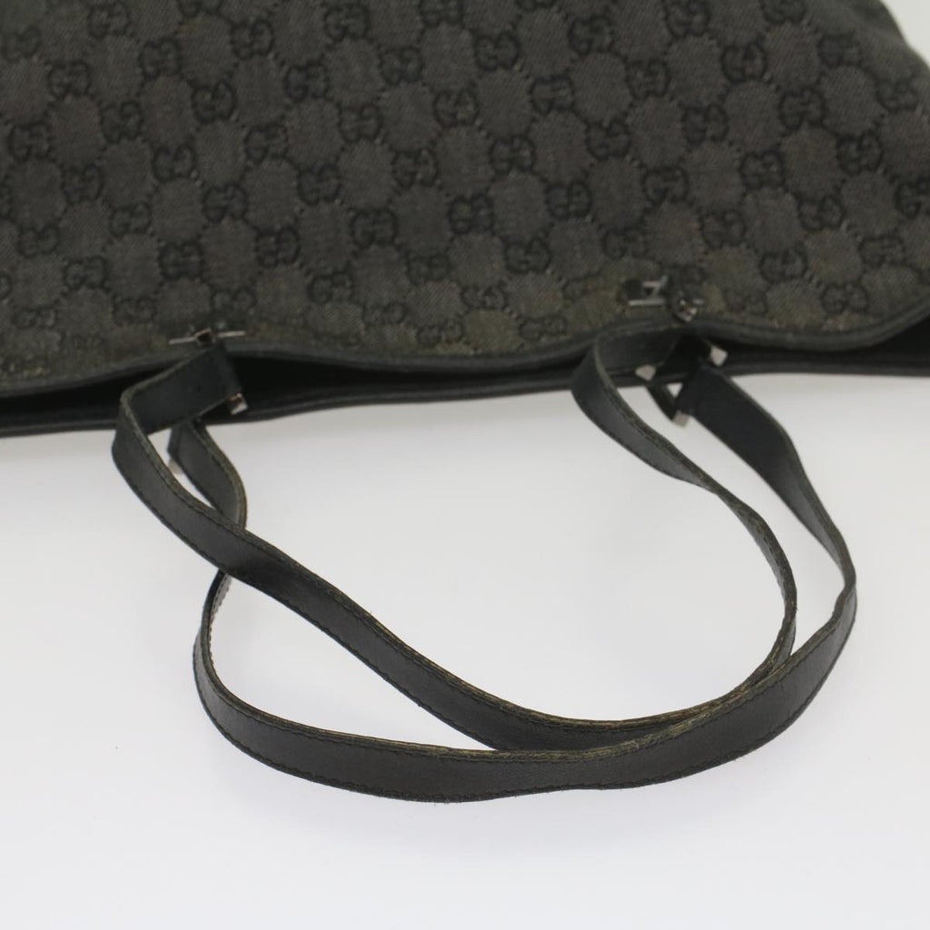 GUCCI GG Canvas Tote Bag Black 31243 56348