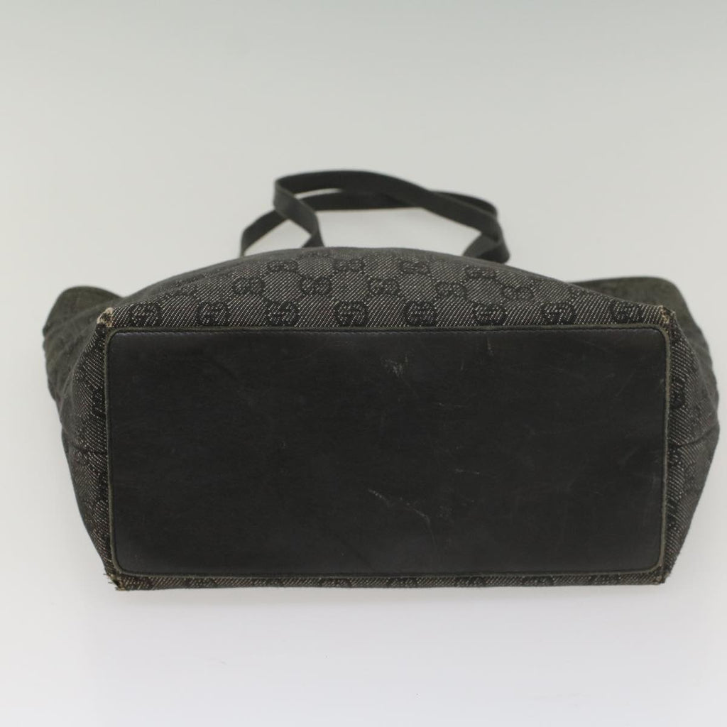 GUCCI GG Canvas Tote Bag Black 31243 56348