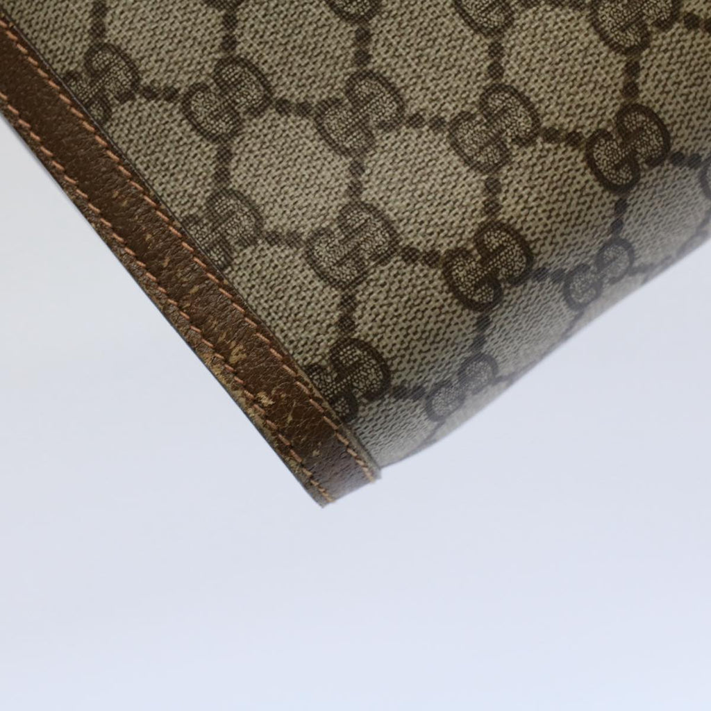 GUCCI GG Supreme Web Sherry Line Clutch Bag Beige Red Green 89 01 033 56366