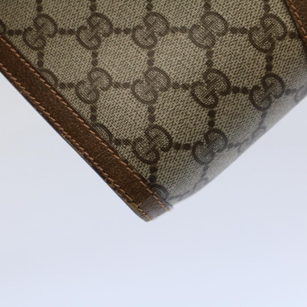 GUCCI GG Supreme Web Sherry Line Clutch Bag Beige Red Green 89 01 033 56366