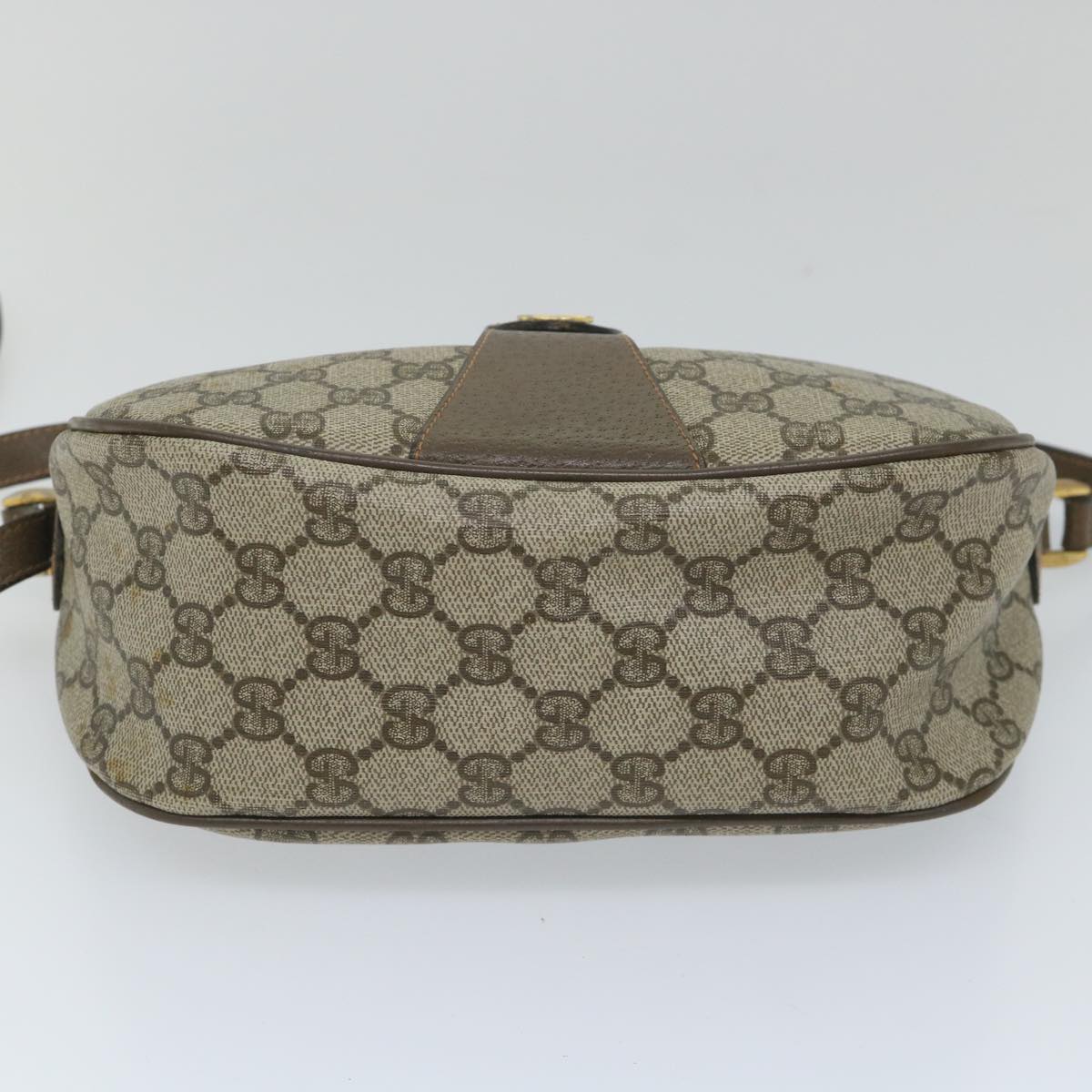 GUCCI GG Supreme Web Sherry Line Shoulder Bag Beige Red 89 02 032 56367