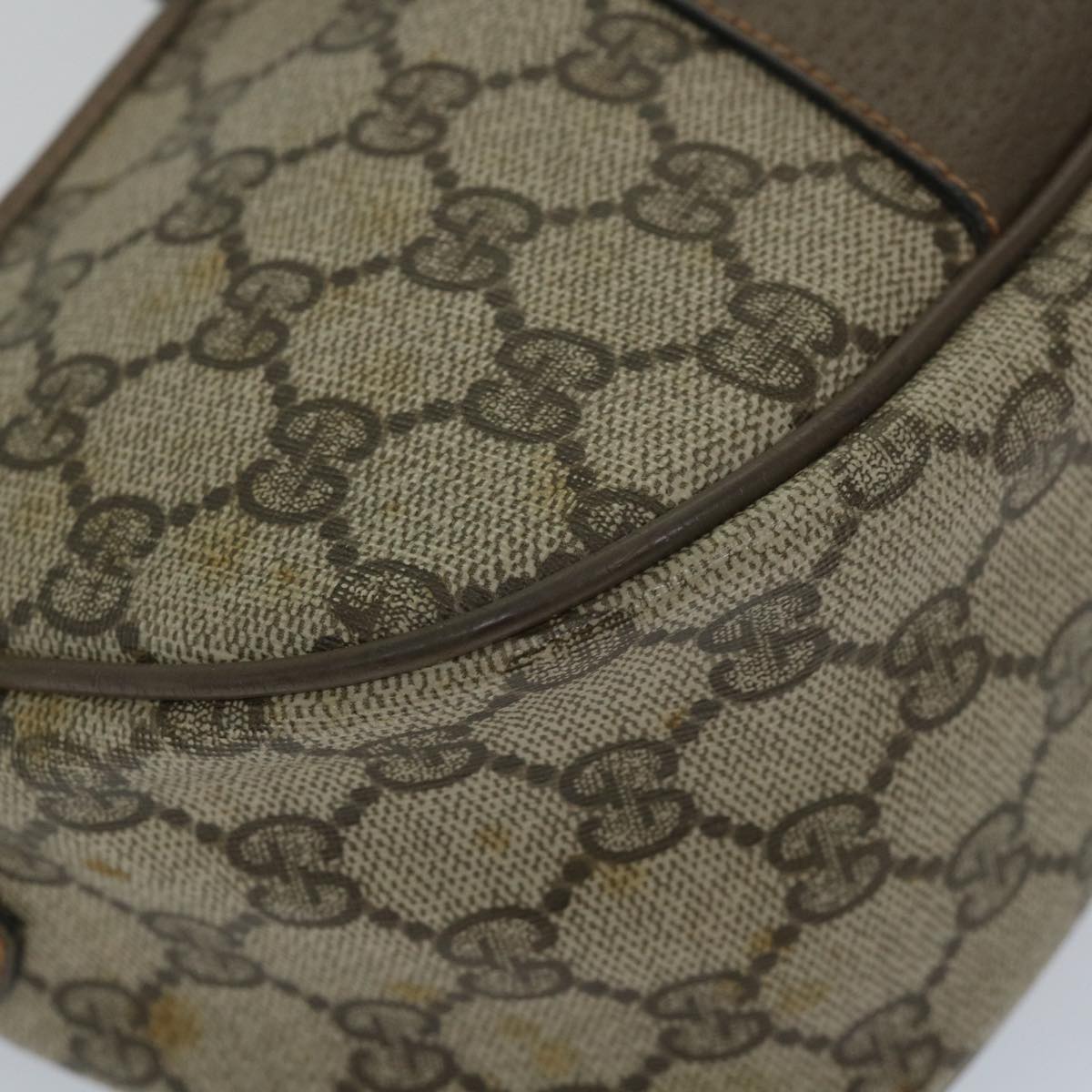 GUCCI GG Supreme Web Sherry Line Shoulder Bag Beige Red 89 02 032 56367
