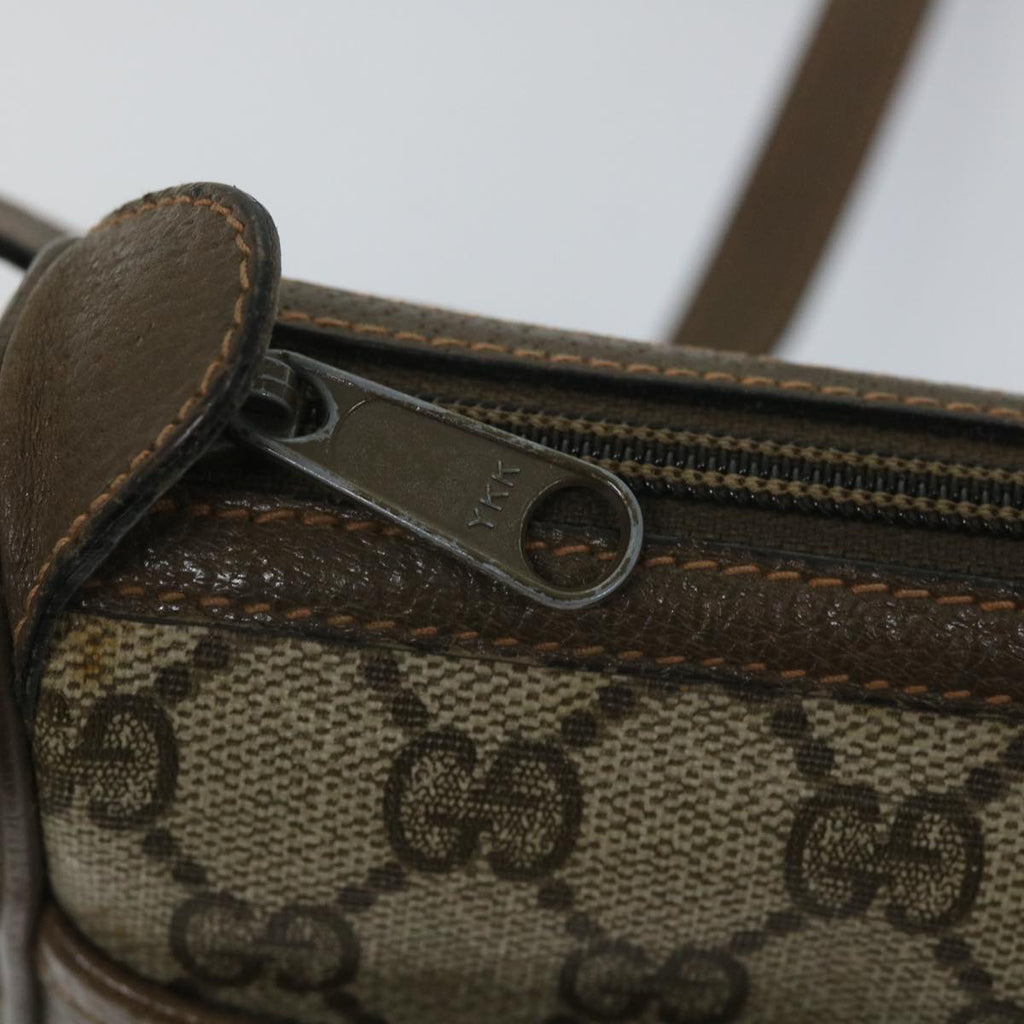 GUCCI GG Supreme Web Sherry Line Shoulder Bag Beige Red 89 02 032 56367