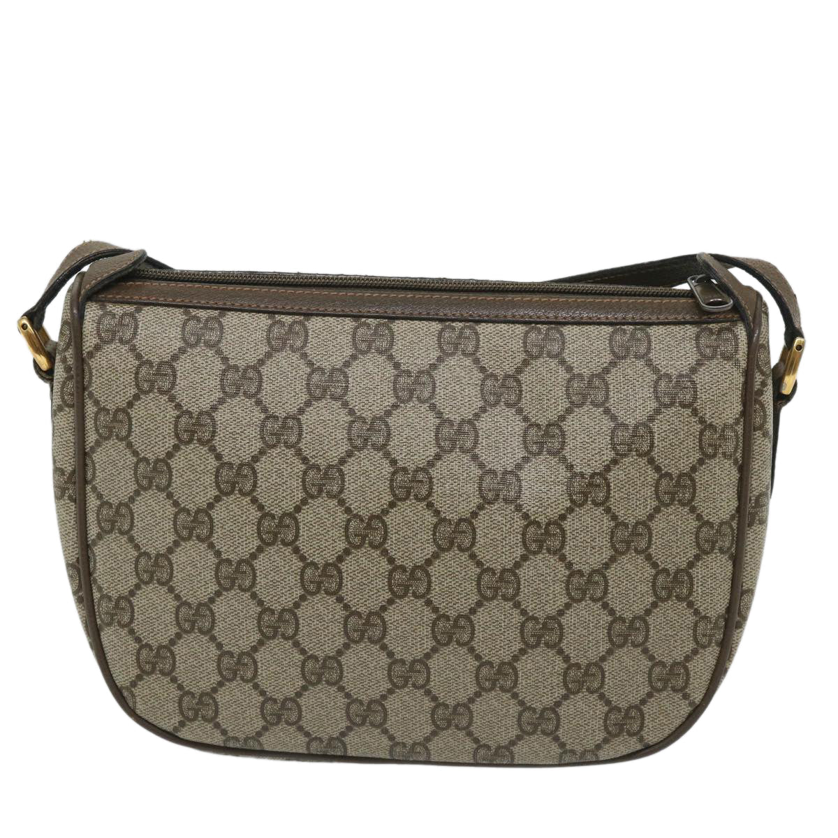 GUCCI GG Supreme Web Sherry Line Shoulder Bag Beige Red 89 02 032 56367