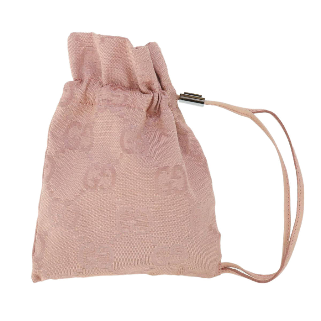 GUCCI GG Canvas Purse Pouch Pink 039 1047 56376